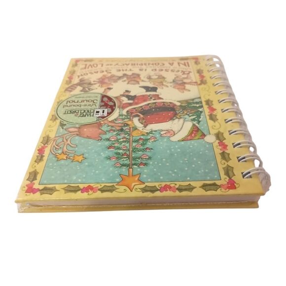 Mary Engelbreit Christmas Journal Blessed is the Season Santa Claus 80 Page NEW. - Picture 6 of 14